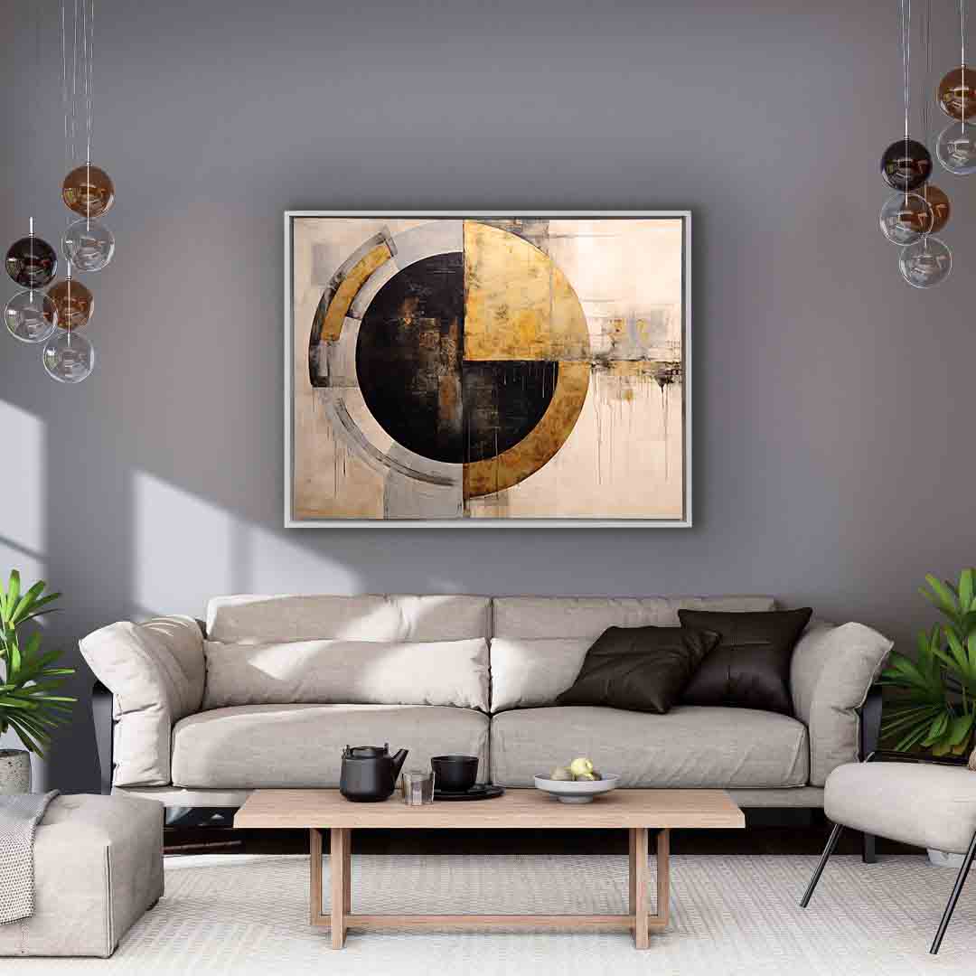 Art mural abstrait Soleil - Impression sur toile - Art moderne