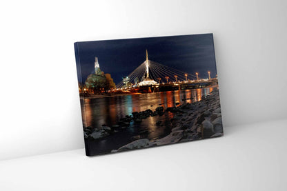 Décoration murale « Skyline de Winnipeg » – Impressions sur toile – Vernis RVB