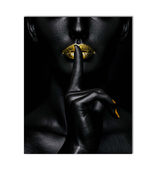 Noir Or-Abstract Gold and Black Wall art- Fine Art