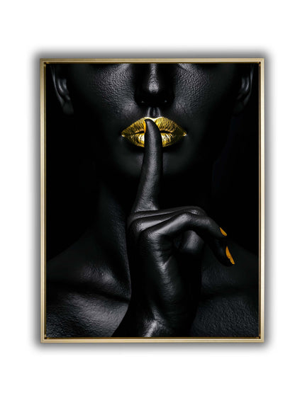 Noir Or-Abstract Gold and Black Wall art- Fine Art