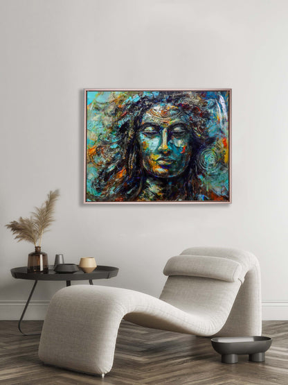 Wall Art -Shiva Canvas Wall Art-Indian Art
