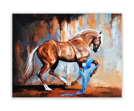 Art mural-Cheval cabré-Décoration murale