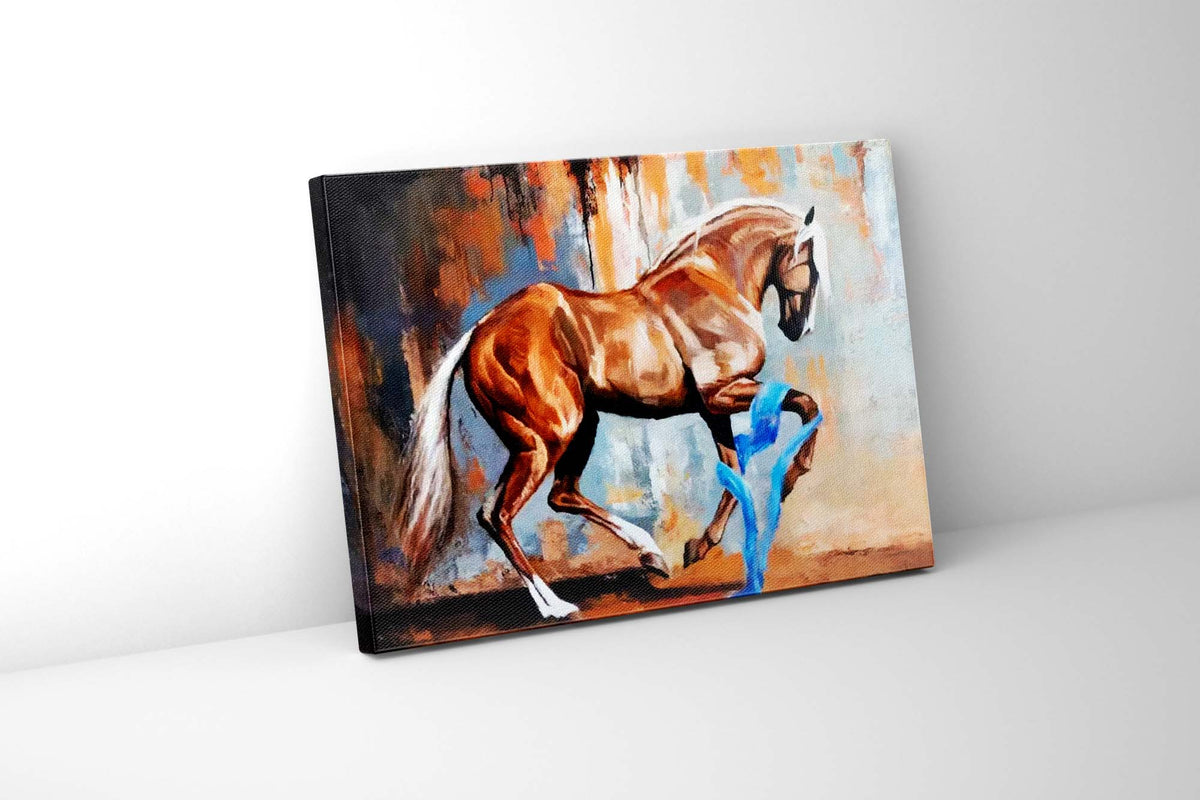 Art mural-Cheval cabré-Décoration murale