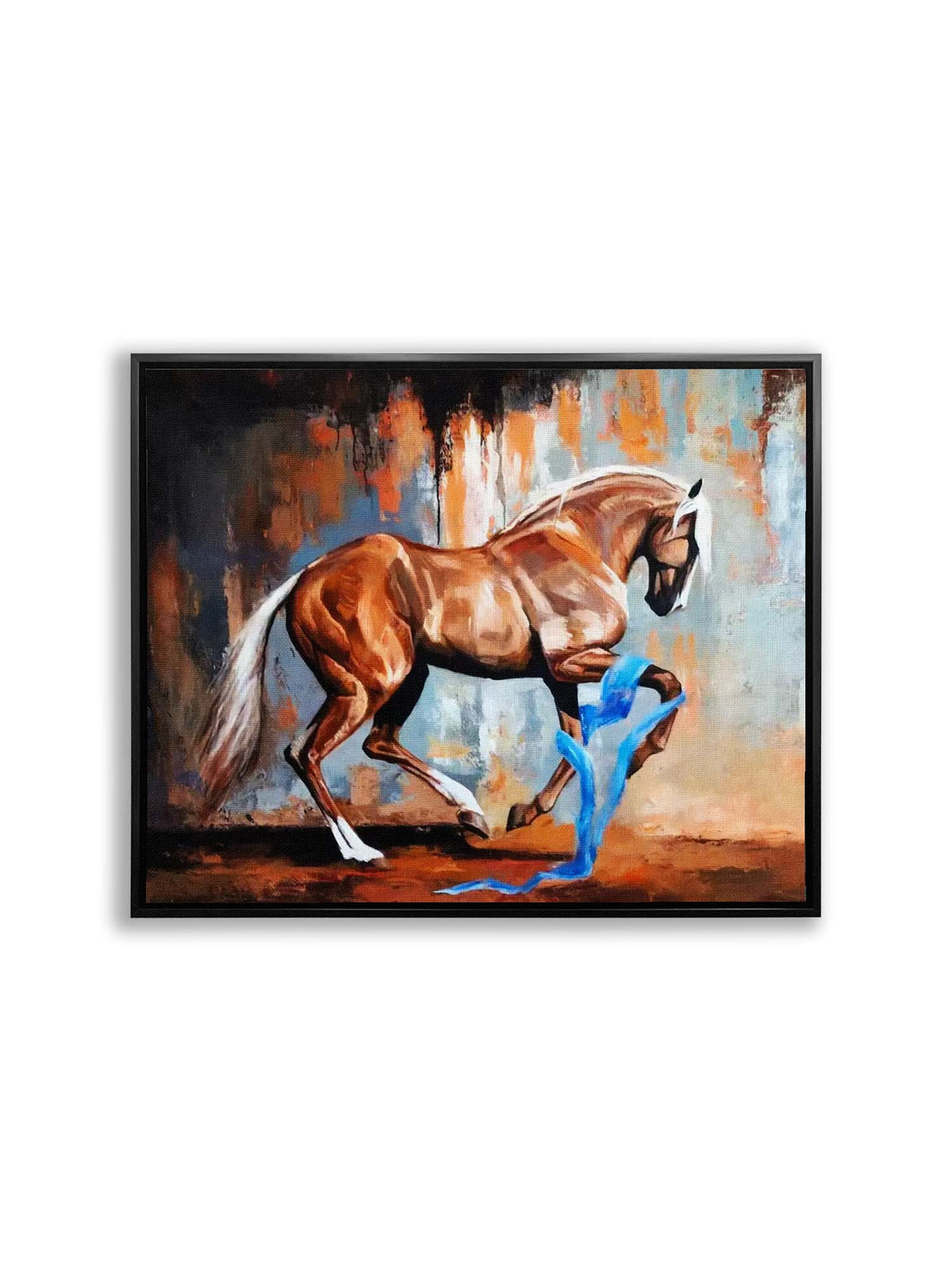 Art mural-Cheval cabré-Décoration murale