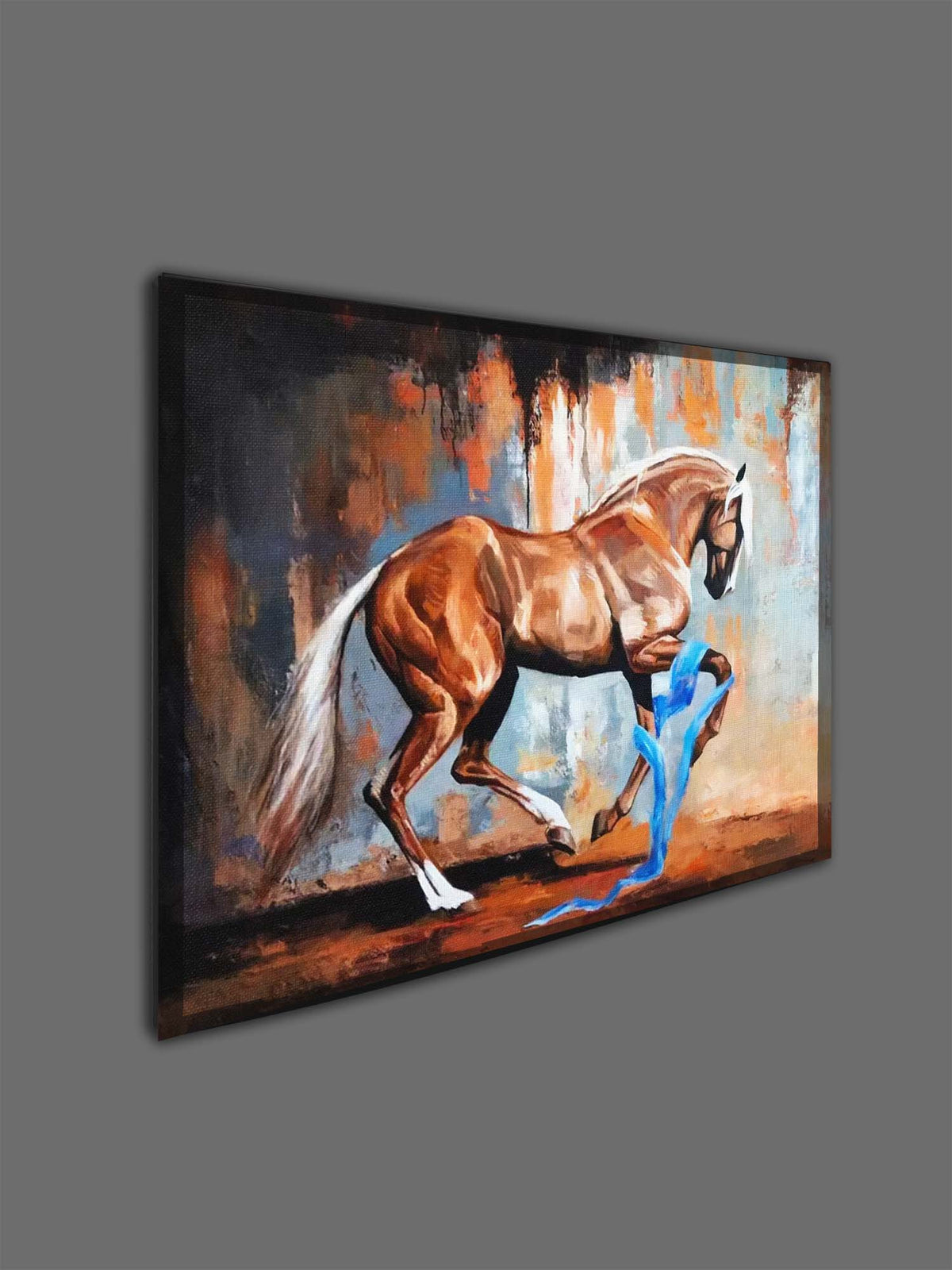 Art mural-Cheval cabré-Décoration murale