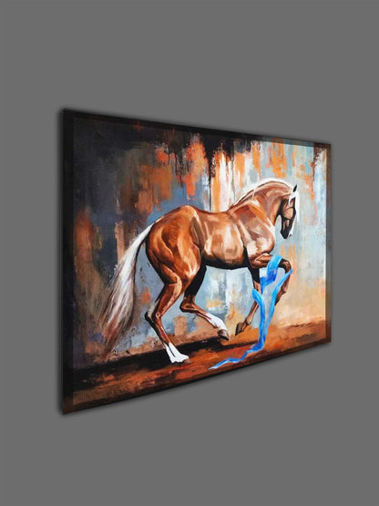 Art mural-Cheval cabré-Décoration murale