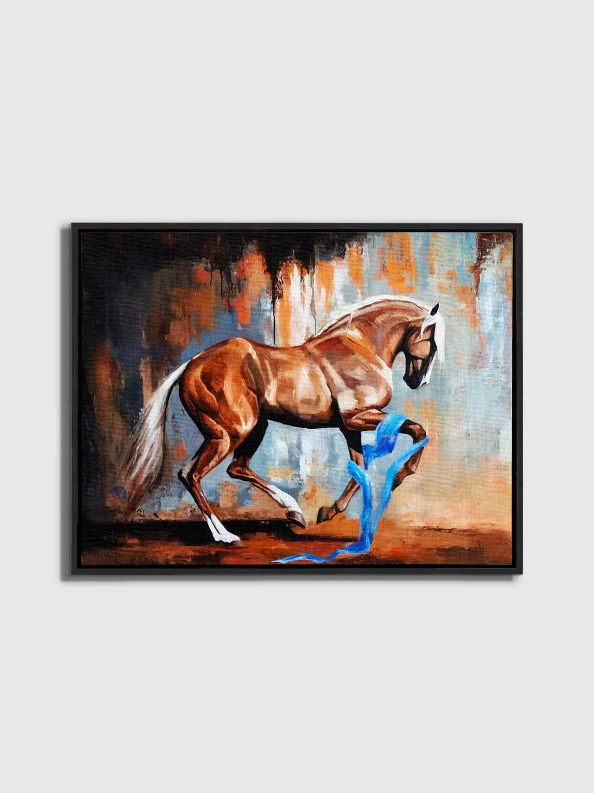 Art mural-Cheval cabré-Décoration murale