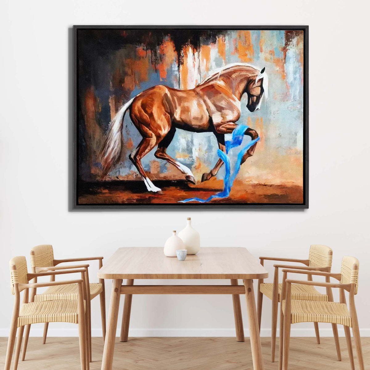 Art mural-Cheval cabré-Décoration murale