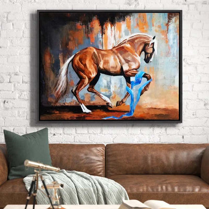 Art mural-Cheval cabré-Décoration murale