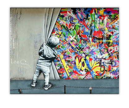 Wall Art Grafitti -Canvas Printed-Artwork Decor
