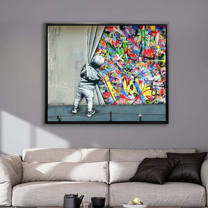 Wall Art Grafitti -Canvas Printed-Artwork Decor