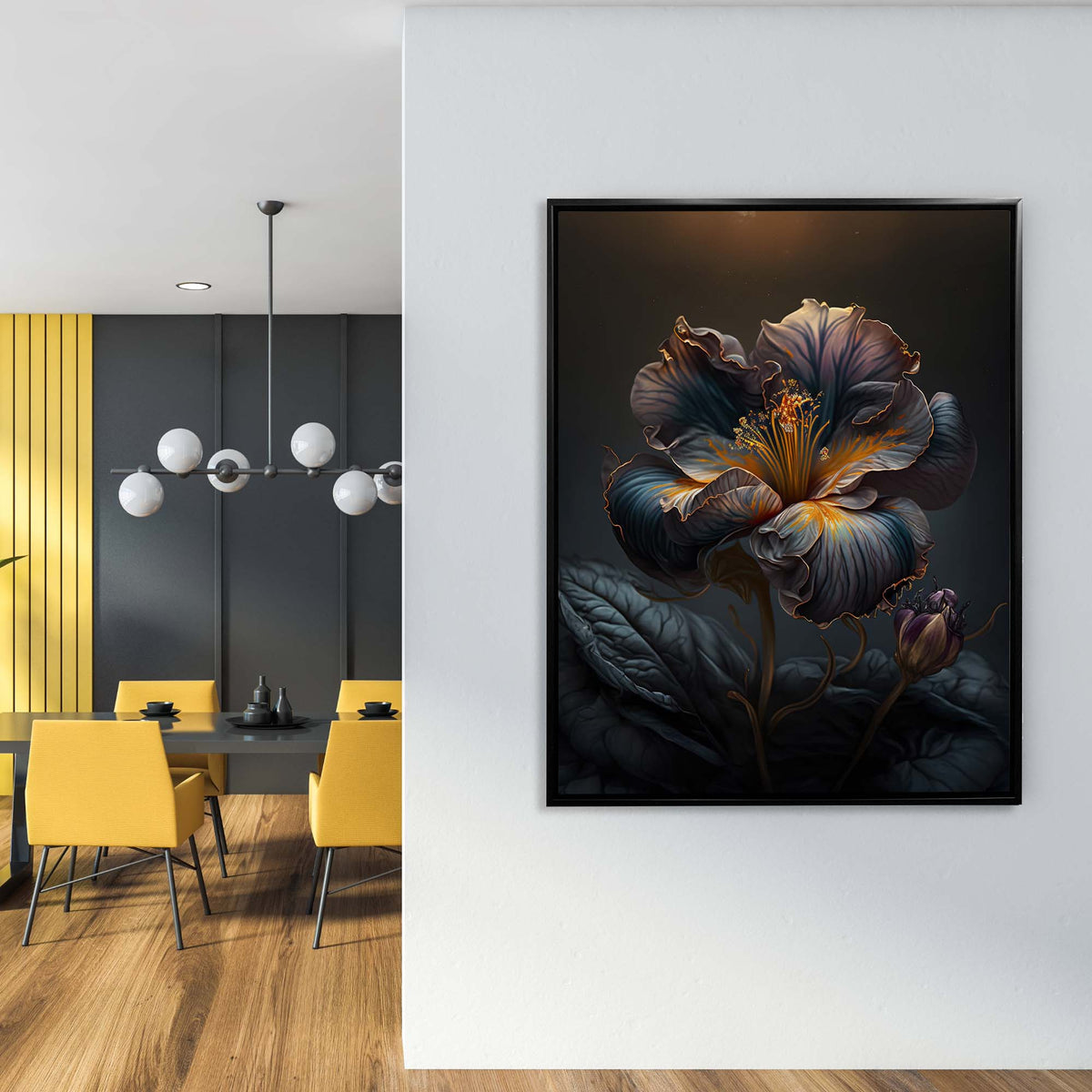 Art floral - Art mural fin et moderne - Impressions botaniques murales