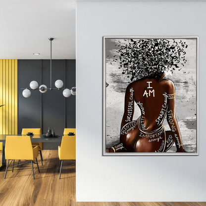 Décoration murale - JE SUIS - Impression sur toile