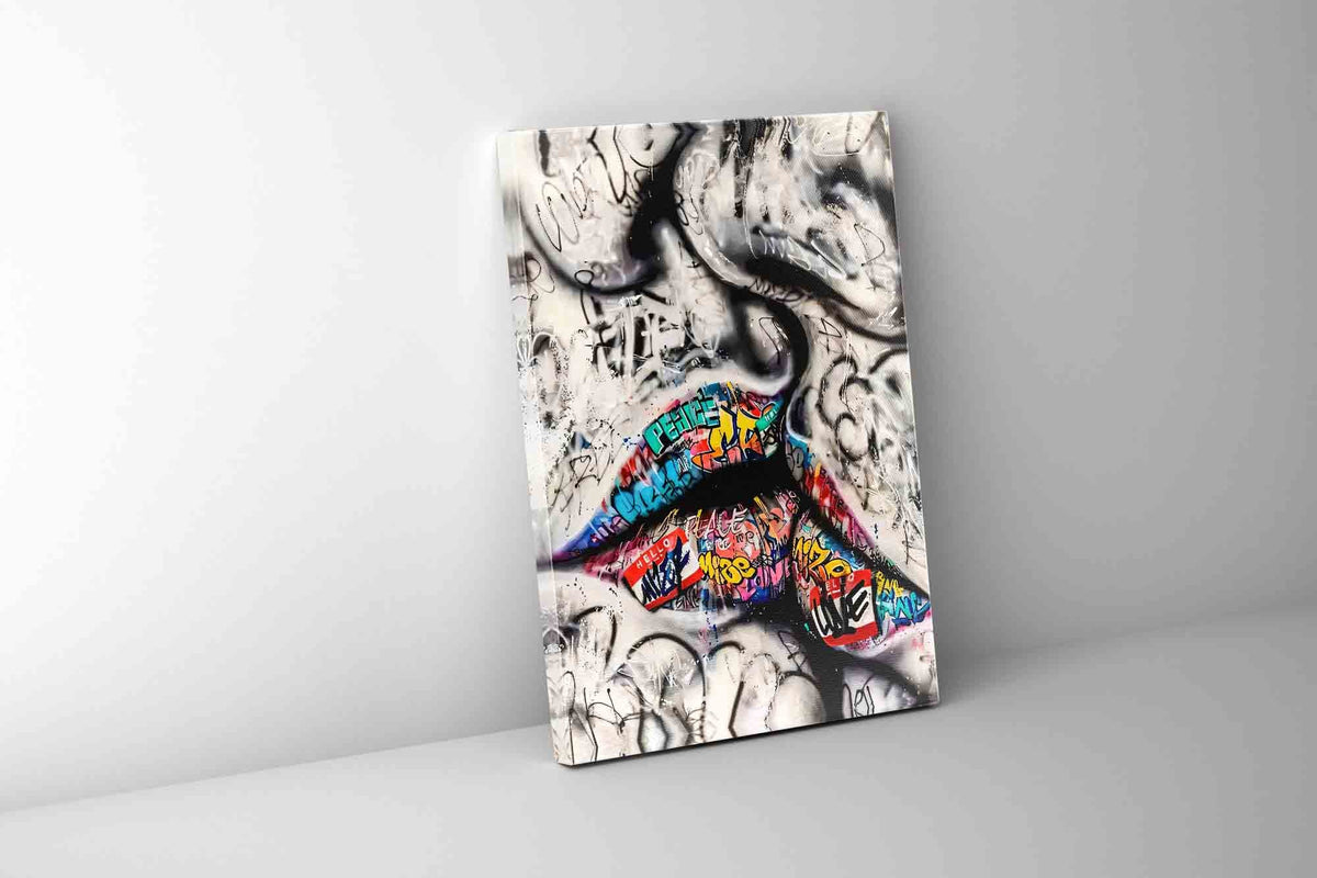 Art mural Le Baiser 2024, 91 x 122 cm