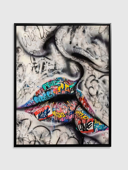Art mural Le Baiser 2024, 91 x 122 cm