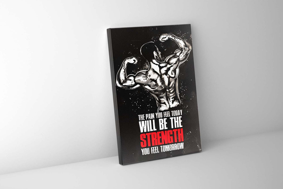 Bodybuilding Inspiration I Gym Canvas Wall Art | 35 × 47 inches