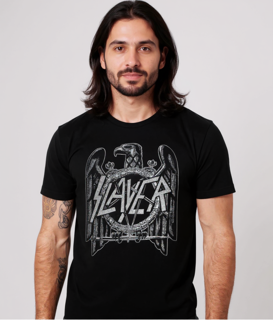 Slayer Vintage Silver Eagle T-Shirt