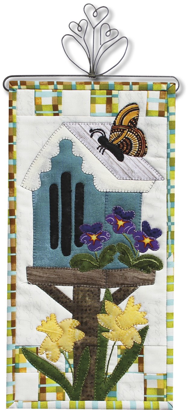 Patch Abilities - P198-ME Nichoir Papillon Fleuri (Broderie Machine)