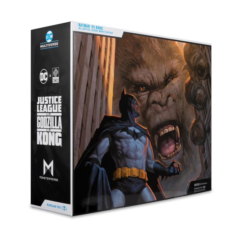 Justice League vs. Godzilla vs. Kong DC Multiverse Batman vs. Kong Figurine d'Action - Pack de Deux