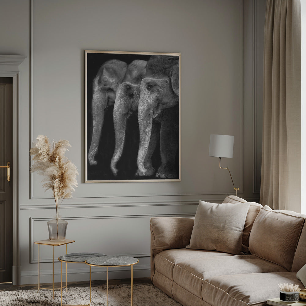 Art mural Le plus grand chef-d’œuvre de la nature, un éléphant ; la seule grande chose inoffensive…