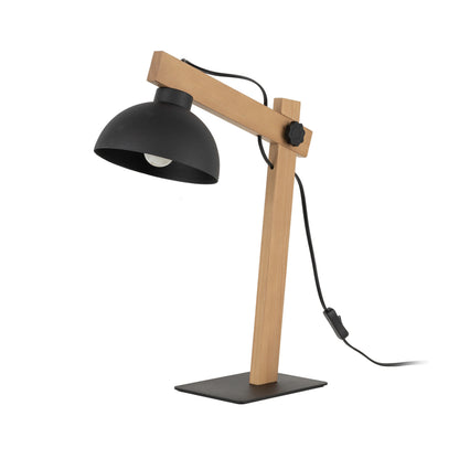 OSLO Black Scandinavian Table Lamp for Bedroom & Nightstand