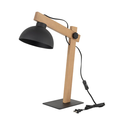 OSLO Black Scandinavian Table Lamp for Bedroom & Nightstand