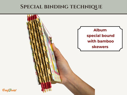 CrafTreat Blocs de scrapbooking - Livre à charnière piano - Couleur noire