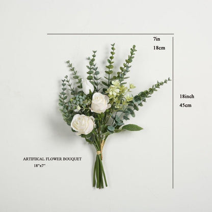Bouquet de fleurs artificielles Lazar 18''x7''