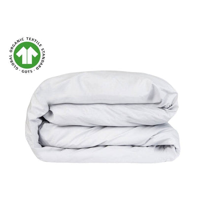 Housse de couette en percale de coton bio Essential