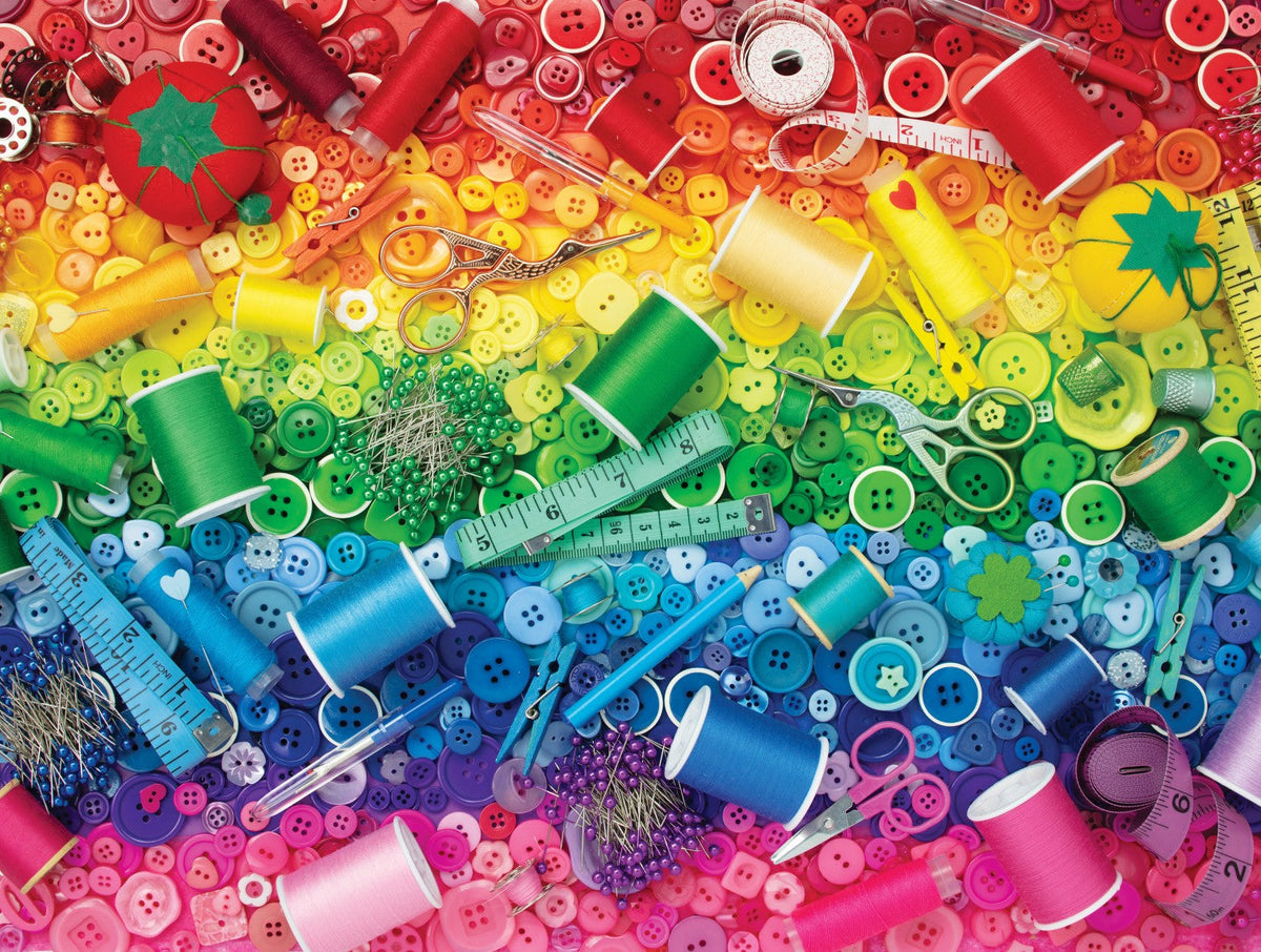 Puzzle « Arc-en-ciel de couture » – 500 pièces