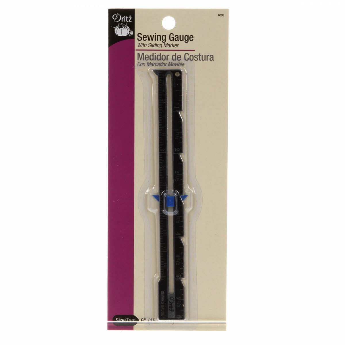 Dritz Sewing Gauge with Sliding Marker