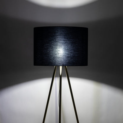 UMBERTO Black Modern Floor Lamp for Living Room & Bedroom (Clearance)