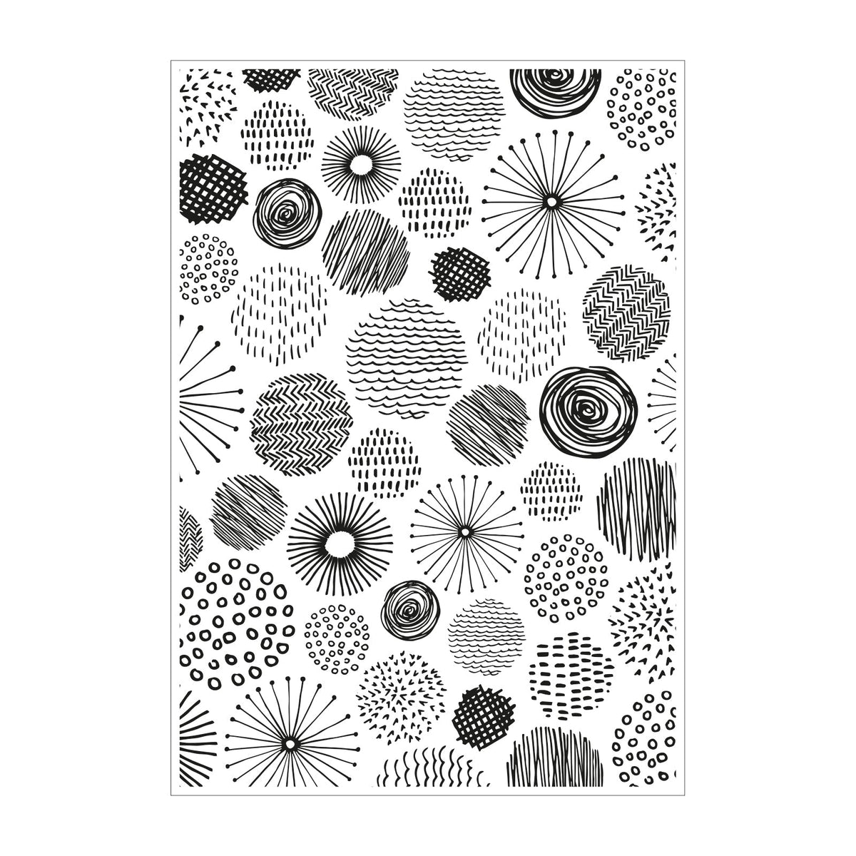 Sizzix Set de Tampons Transparents Cosmopolitan, Ecliptic par Stacey Park