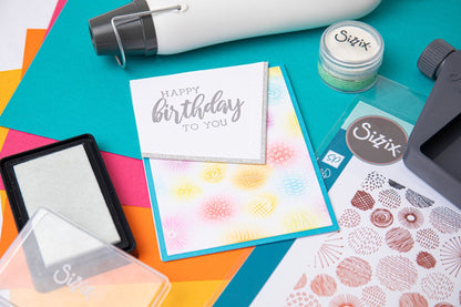 Sizzix Set de Tampons Transparents Cosmopolitan, Ecliptic par Stacey Park