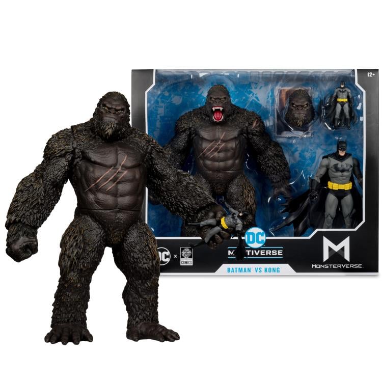 Justice League vs. Godzilla vs. Kong DC Multiverse Batman vs. Kong Figurine d'Action - Pack de Deux