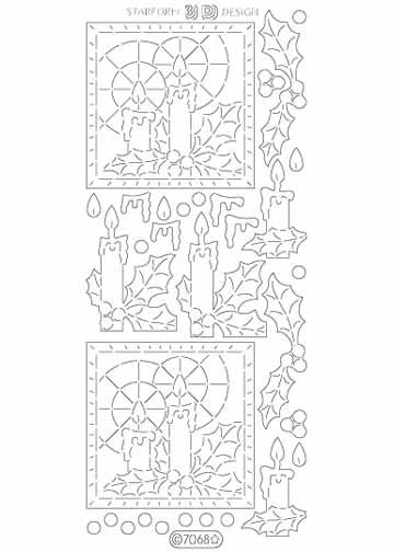Stickers décoratifs - Bougies 3D