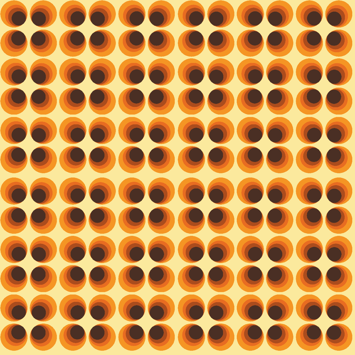 Craft HTV 70's Funky Vintage Circle Pattern