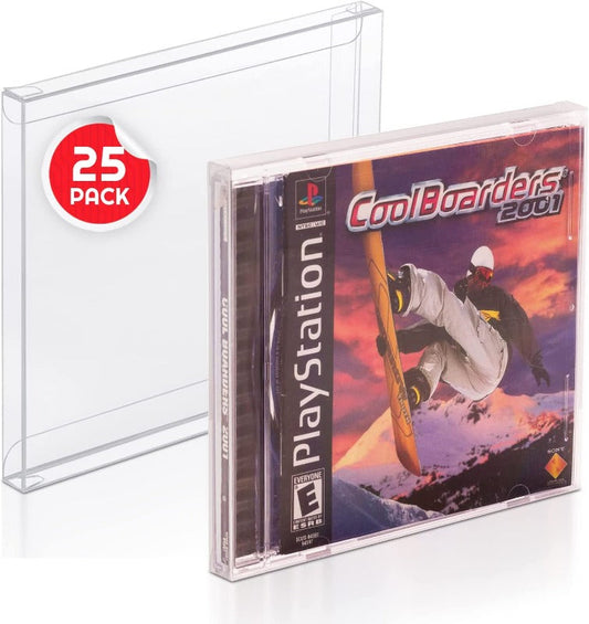 Playstation PS1 Single CD Dreamcast (Jewel Case) - EVORETRO PET Protectors - Pack of 25