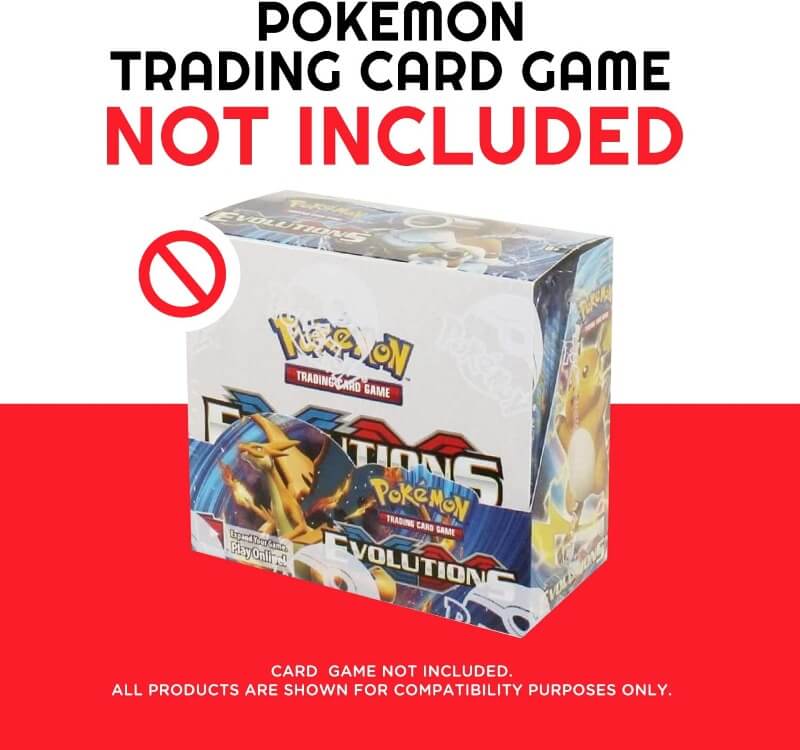 Boîte de boosters Pokémon avec couvercle coulissant anti-UV - Protection en acrylique EVORETRO 4,0 MM