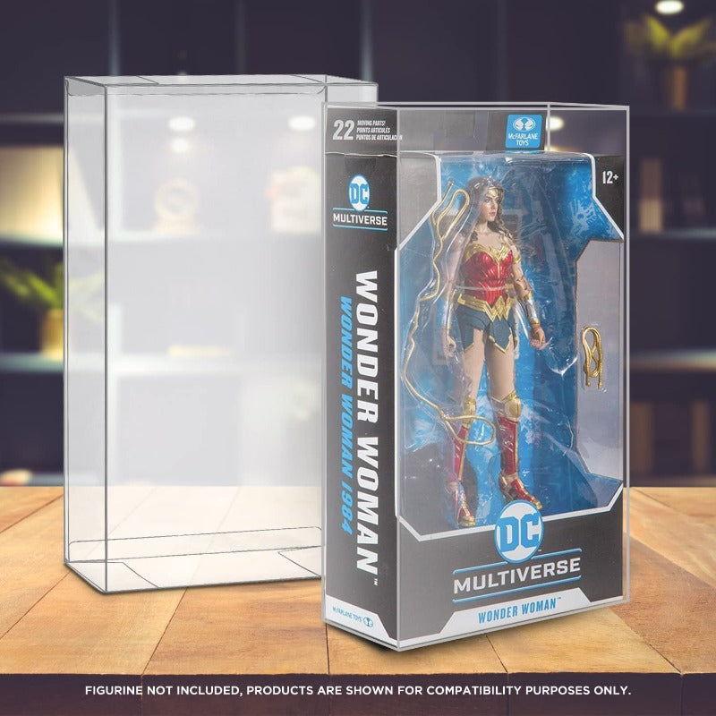 DC Multiverse McFarlane Regular (Batman Beyond - Boîte Noire) & Mirrorverse (Boîte) EVORETRO PET Protecteur 0.40MM - Lot de 10
