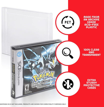 Nintendo DS (Game Box | NTSC) EVORETRO PET Protectors - Pack of 25