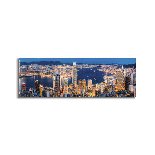 Impression sur toile-Hong Kong-Skyline-Art mural