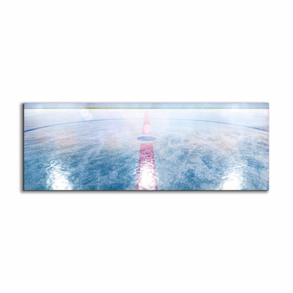 Art mural - Hockey sur glace - Beaux-arts - Impression sur toile - Finition argentée