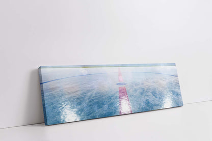 Art mural - Hockey sur glace - Beaux-arts - Impression sur toile - Finition argentée