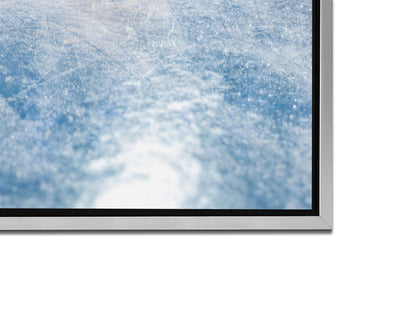 Art mural - Hockey sur glace - Beaux-arts - Impression sur toile - Finition argentée