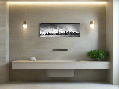 Toronto and CN tower in Black and White- Cities Skyline