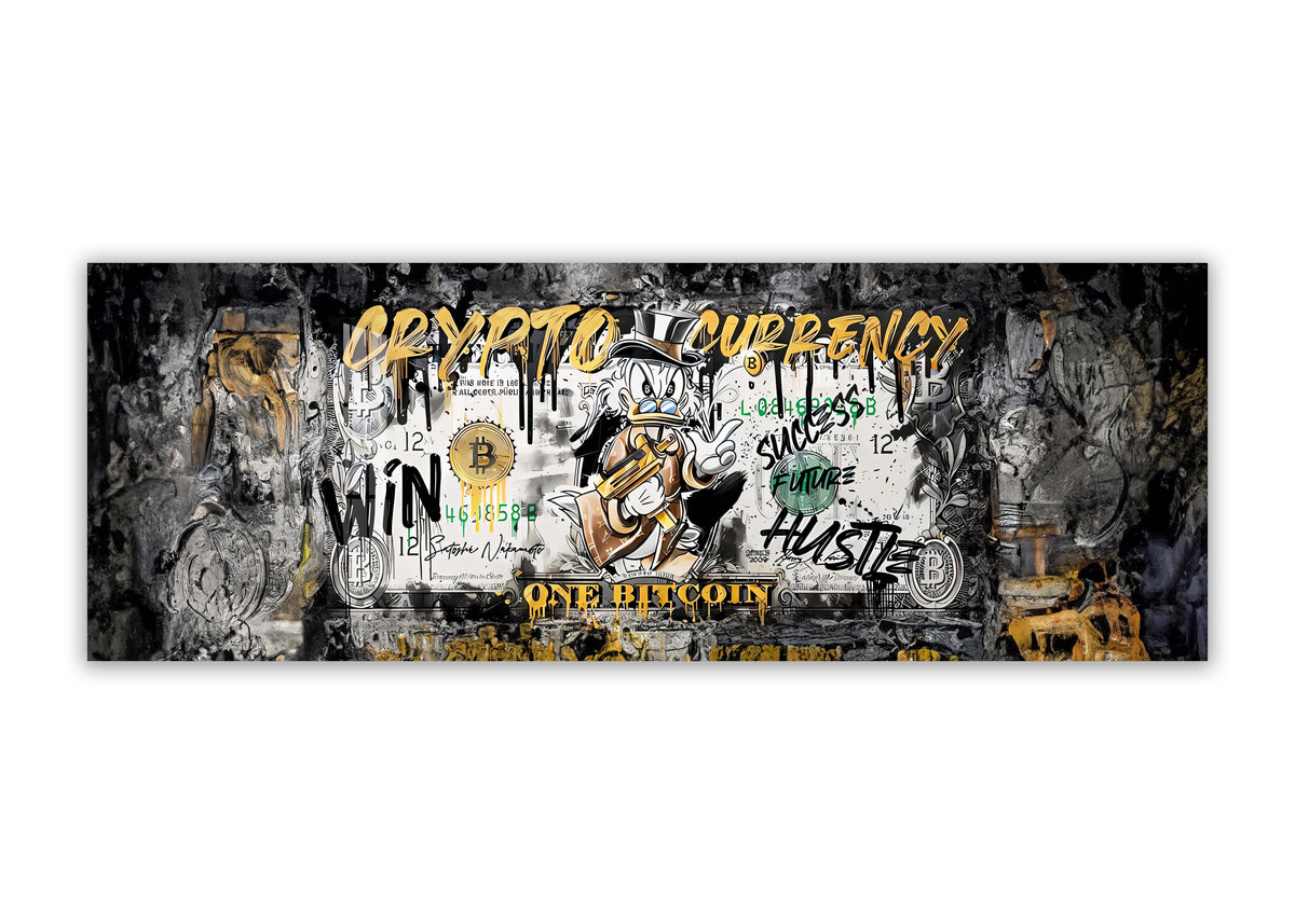 Décoration murale-Bitcoin Pop art-Impression sur toile