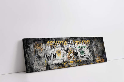 Décoration murale-Bitcoin Pop art-Impression sur toile