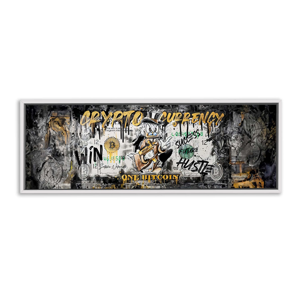 Décoration murale-Bitcoin Pop art-Impression sur toile