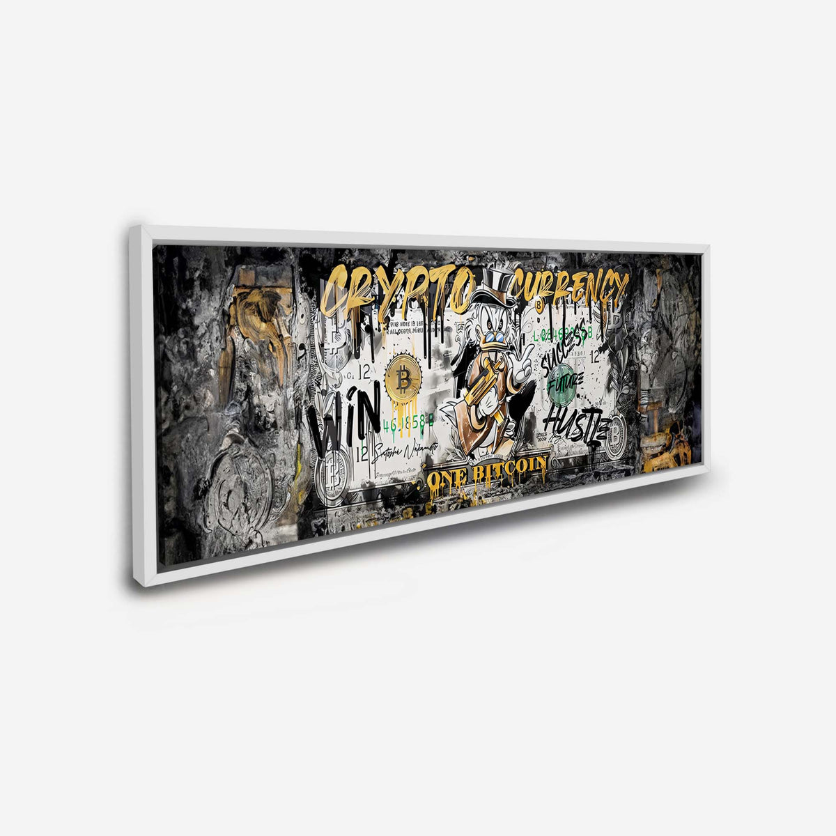 Décoration murale-Bitcoin Pop art-Impression sur toile